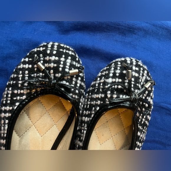 Y2K Preppy Tweed Flats by Bongo new condition - Picture 9 of 12